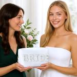 Bride-to-Be Pearl Makeup Bag and Accessories Set