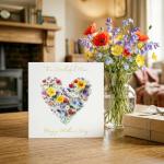 Floral Heart Mother’s Day Card for Mum