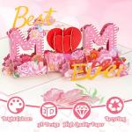Happy Mother's Day Pop-Up Card with Floral Heart
