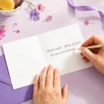 Heart of Flowers Grandma Birthday Card with Envelope