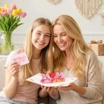 Happy Mother's Day Pop-Up Card with Floral Heart