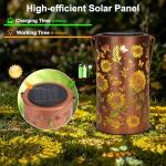 Sunflower Solar Lantern - Perfect Outdoor Gift