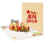 Pop-Up Mother's Day Card with Envelope and Tag