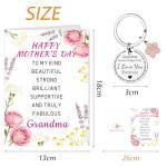 Grandma Mother's Day Card and Keyring Gift