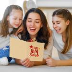 Pop-Up Mother's Day Card with Envelope and Tag