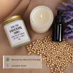 Personalized Lavender Soy Candle for Mother's Day