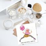 Beautiful 80th Birthday Card with Floral Design