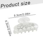 Rhinestone Hair Claw Clip for Weddings and Parties