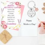 Grandma Mother's Day Card and Keyring Gift