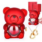 Real Rose Teddy Bear in Gift Box