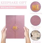 80th Birthday Gift Set for Women - Pink Decor