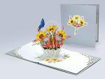Pop-Up Sunflower Birthday Cards for Her