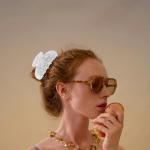 Rhinestone Hair Claw Clip for Weddings and Parties