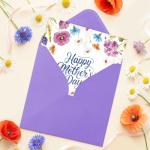 Elegant Floral Mother's Day Card for Mom