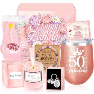Fun 50th Birthday Gift Set for Women