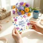 Elegant Floral Mother's Day Card for Mom