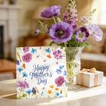 Elegant Floral Mother's Day Card for Mom