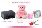 I Love Mum Teddy Bear Gift Hamper Set