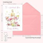 Happy Mother's Day Floral Card Set with Keyring