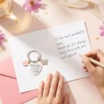 Happy Mother's Day Floral Card Set with Keyring