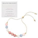 Moonstone & Rose Quartz Bracelet for Expecting Moms