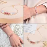 Moonstone & Rose Quartz Bracelet for Expecting Moms
