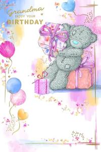 Tatty Teddy Grandma Bear Birthday Card with Gift Box