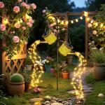 Solar Garden Can Lanterns - Set of 2