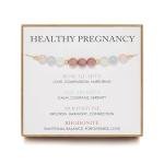 Moonstone Rose Quartz Bracelet for Expecting Moms