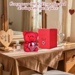 Real Rose Teddy Bear in Gift Box