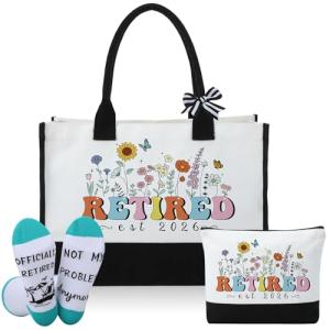 Retirement Gifts Tote Bag and Accessories Set