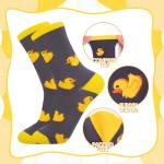 Funny Duck-Themed Cotton Socks for Women