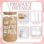My Wifey Era Glass Tumbler for Brides