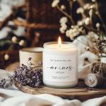 Mr and Mrs Lavender Scented Candle Gift Set