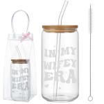 My Wifey Era Glass Tumbler for Brides