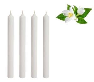 Set of 4 Jasmine Scented Dinner Candles