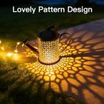 Solar Watering Can with LED Lights for Garden