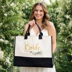Botanical Bride Tote Bag for Hen Party Gifts