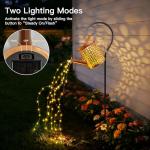 Solar Watering Can with LED Lights for Garden