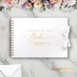 Personalized Bridal Scrapbook with Foil Accents