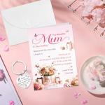 Mum Birthday Card and Keyring Gift Set