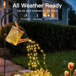 Solar Watering Can with LED Lights for Garden