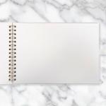 Personalized Bridal Scrapbook with Foil Accents