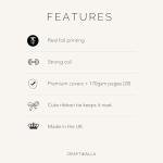 Personalized Bridal Scrapbook with Foil Accents