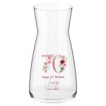 Custom Pink Flower Vase for Special Birthdays