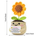 Handmade Crochet Sunflower Gift for Grandma