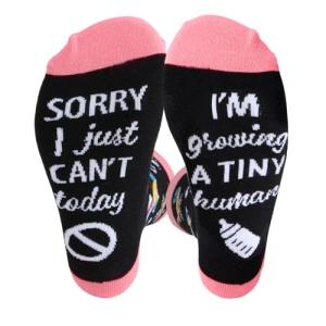 Funny Pregnancy Socks, "Growing a Tiny Human