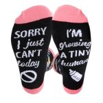 Funny Pregnancy Socks, "Growing a Tiny Human