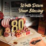 Funny 80th Birthday Pop Up Card for Everyone