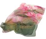 Floral Chiffon Scarf for Women and Teens